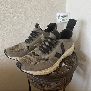 Rick Owens x VEJA Front Lace Knit Running Sneakers